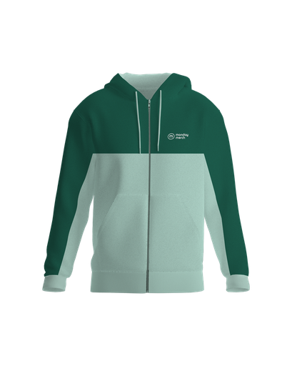 Bespoke Duo-coloured Zip Hoodie