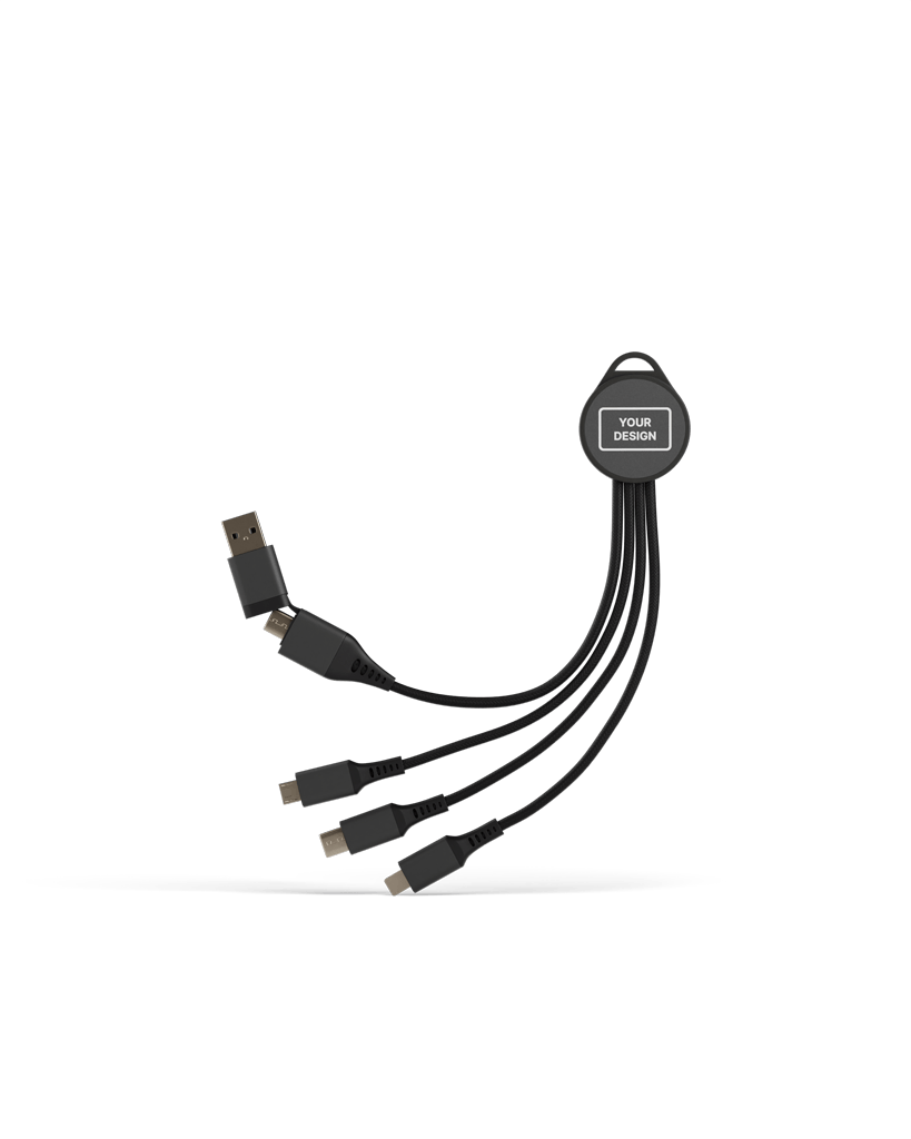 Recycled Aluminium 6-in-1 Charging Cable