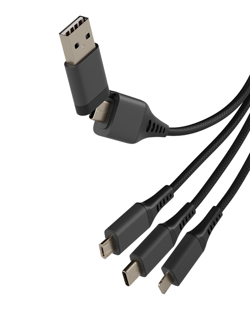 Recycled Aluminium 6-in-1 Charging Cable