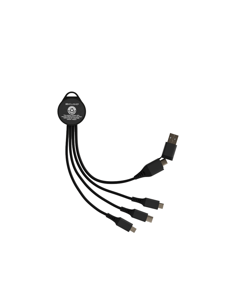 Recycled Aluminium 6-in-1 Charging Cable