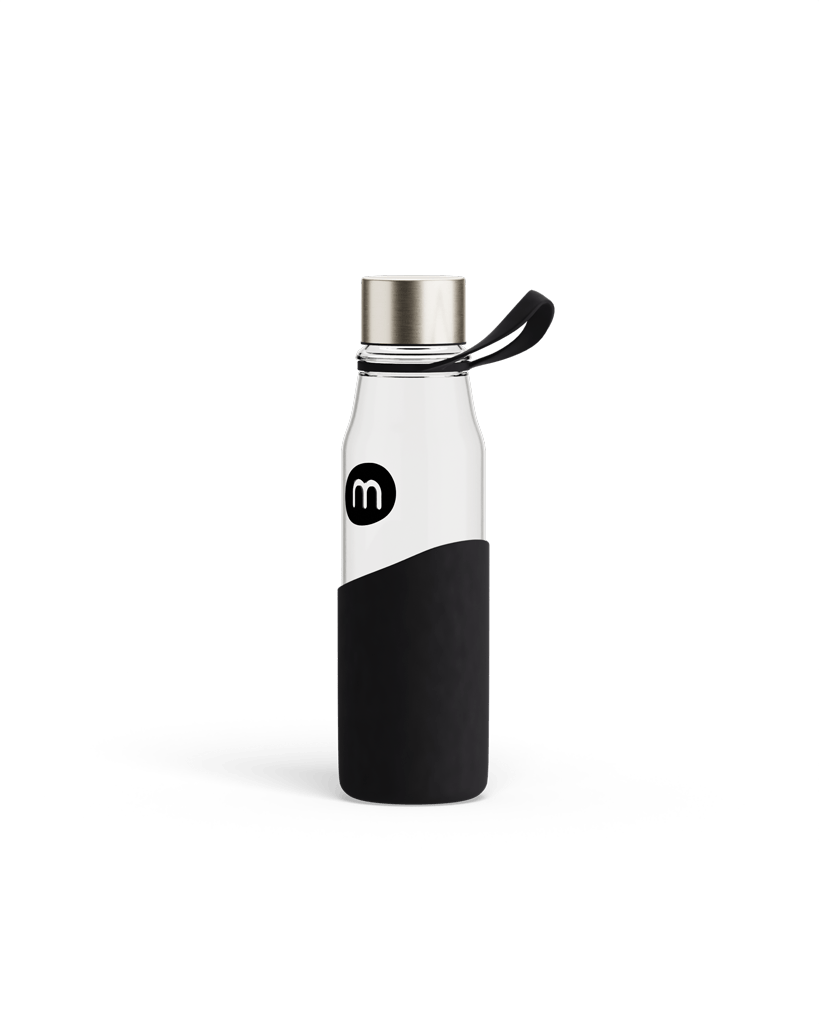 Glass 550ml Water Bottle