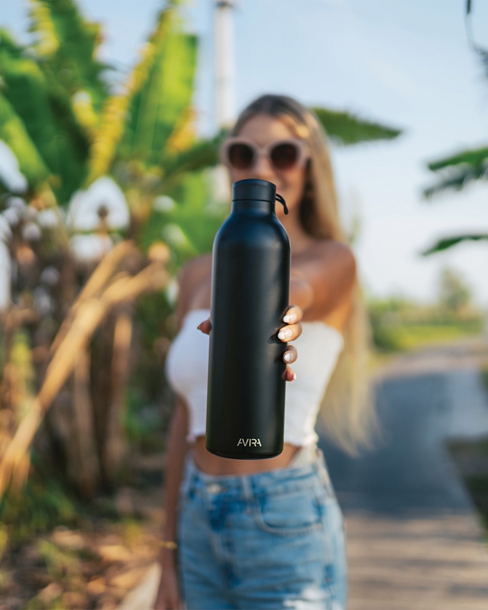 Recycled stainless steel 1L Bottle