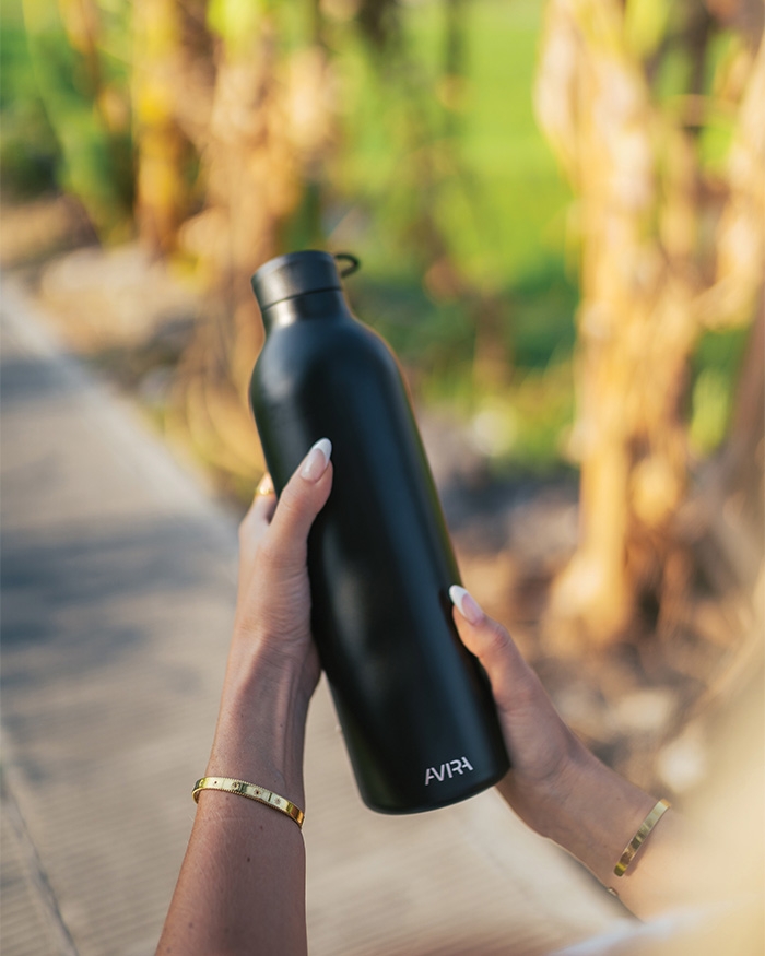 Recycled stainless steel 1L Bottle