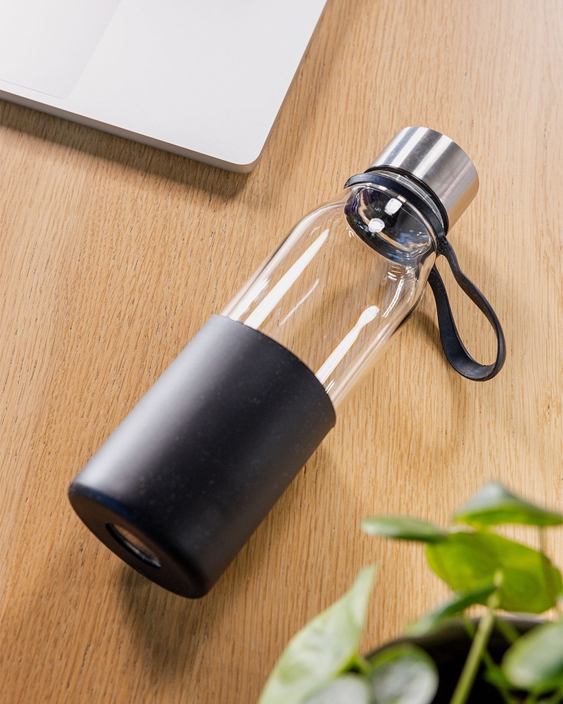 Glass 550ml Water Bottle