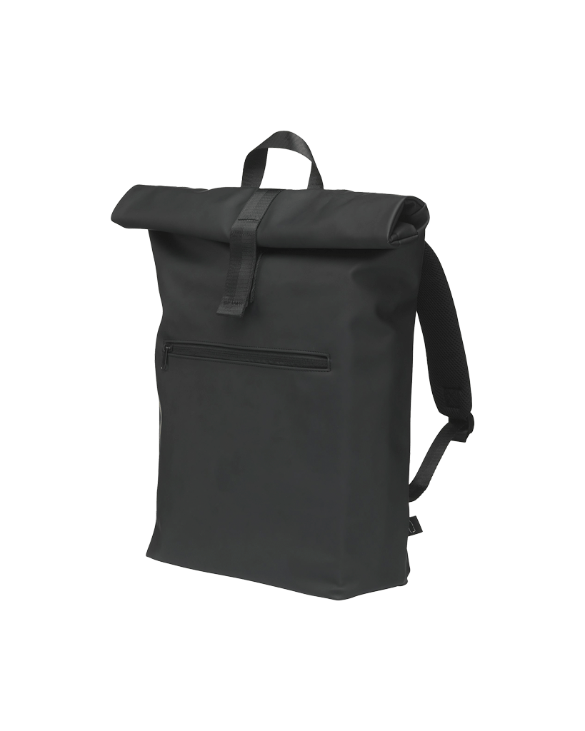 Vegan Leather Rolltop Backpack