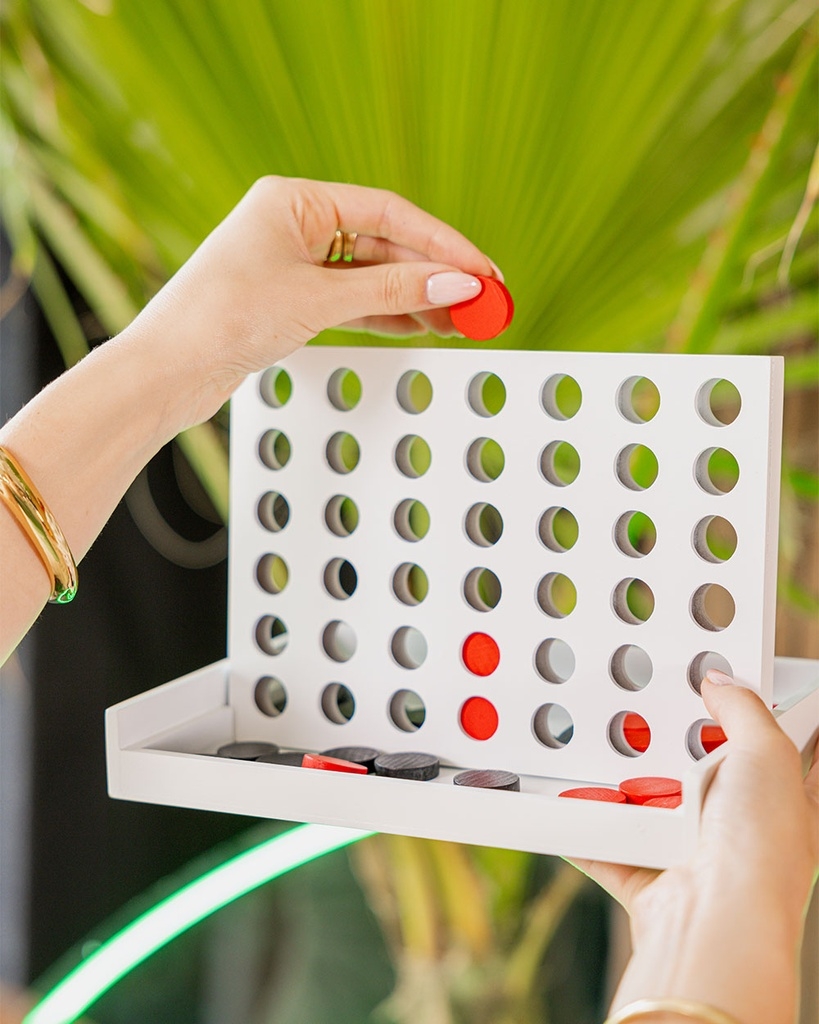 Connect Four Wooden Game