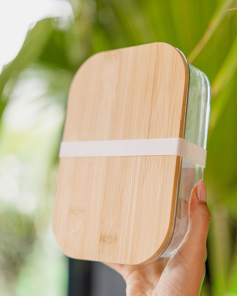 Glass Bamboo Lunchbox 