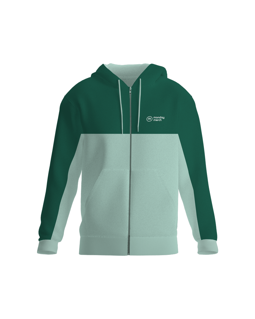 Bespoke Duo-coloured Zip Hoodie