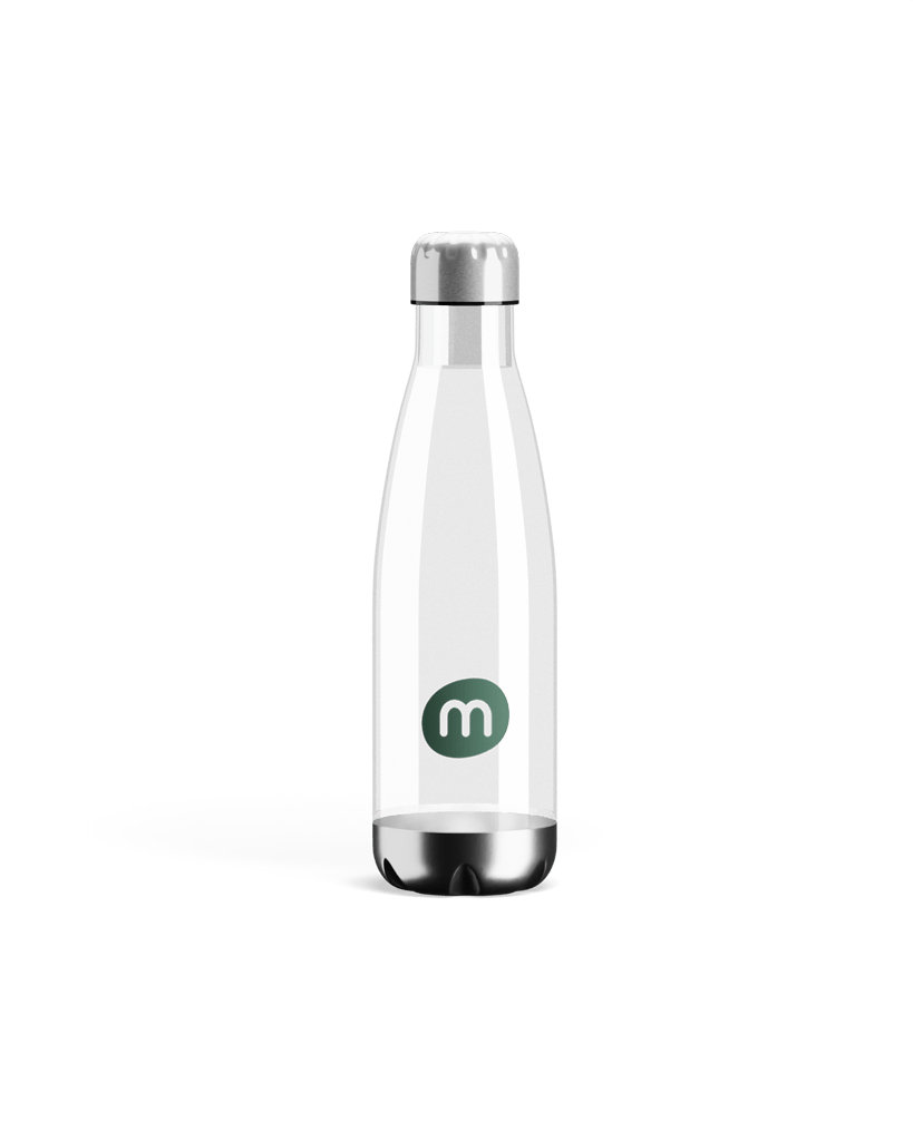 Clear Sleek Bottle · 500 ml