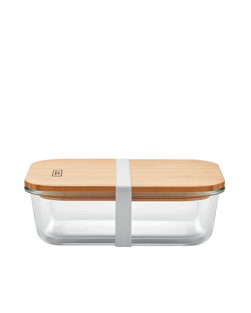 Glass Bamboo Lunchbox 