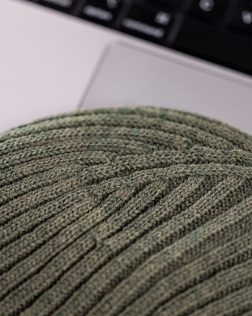 Double Knitted Rib Beanie