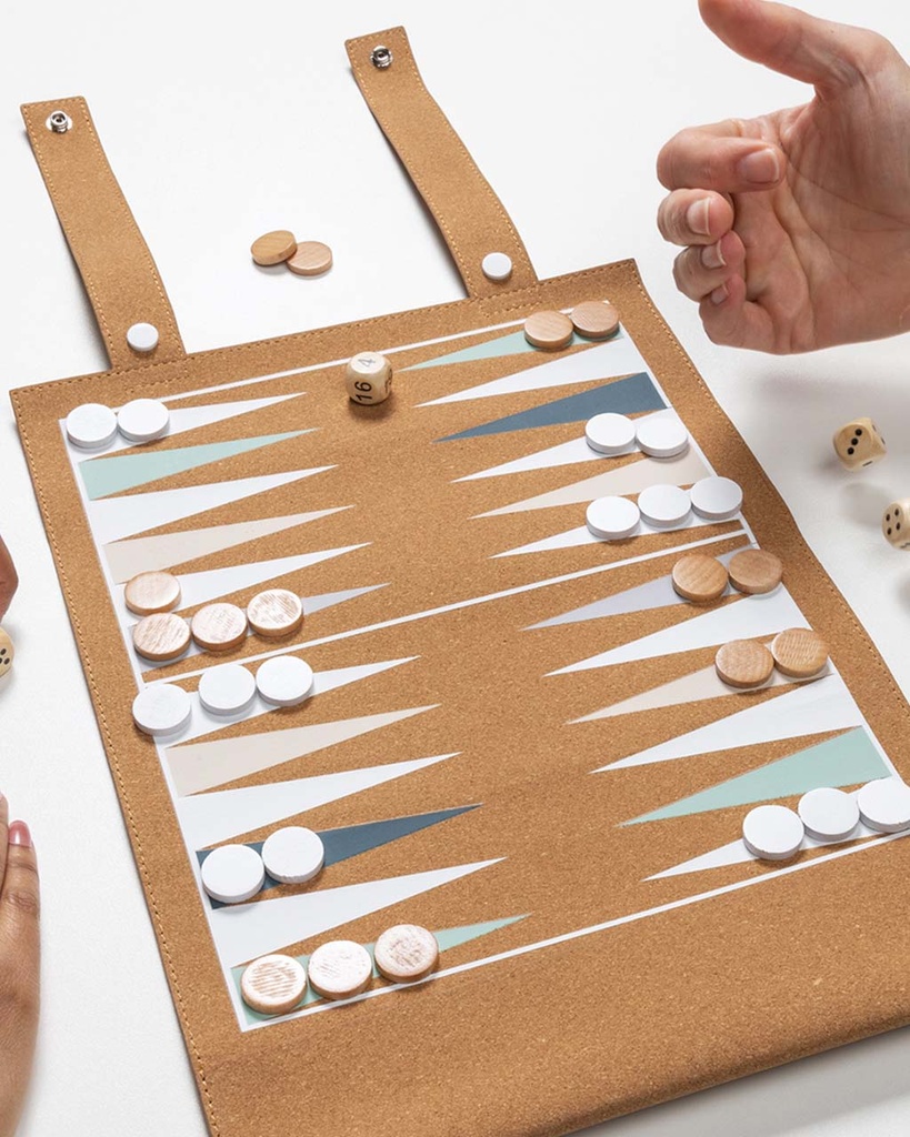 Backgammon and Checkers Foldable Game