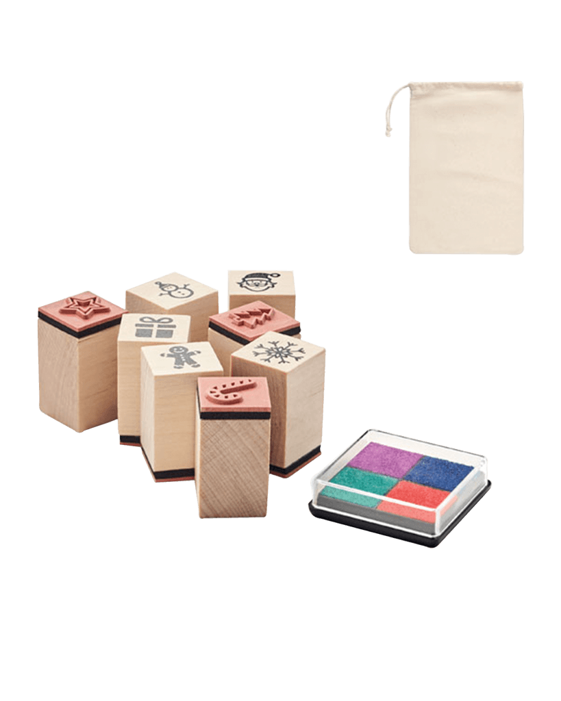 Wooden Christmas Stamps