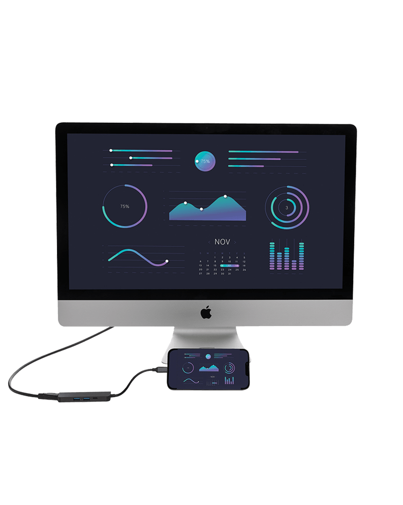 Aluminum hub with HDMI input