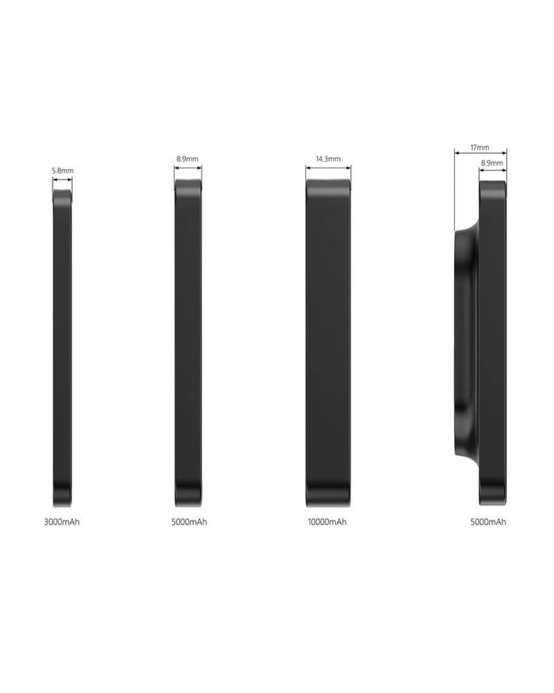 Aluminium 3000 mAh Magnetic Powerbank