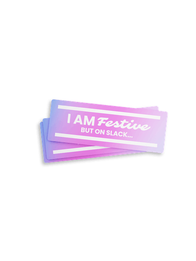 Holographic Stickers - Christmas