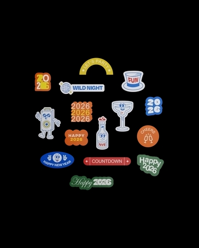 Stickers - New Year
