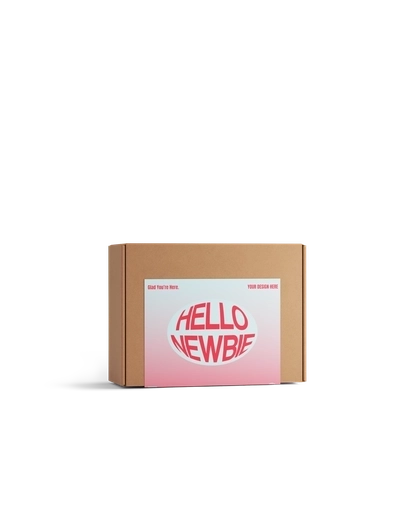 Sticker voor Effen Doos