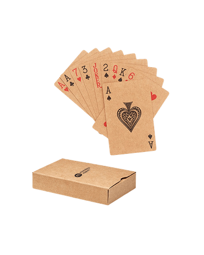 Cartes à jouer kraft