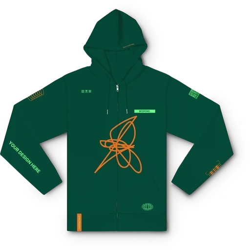 Felpa con cappuccio e zip Personalizzata