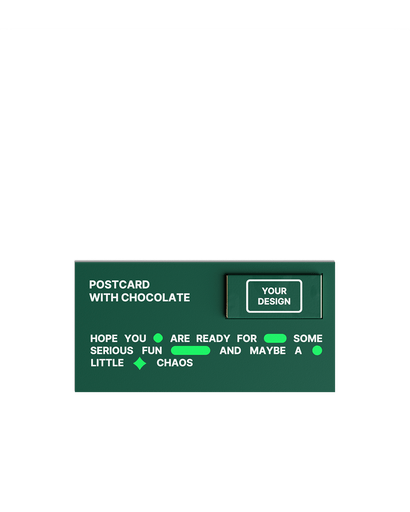 Postcard with Chocolate