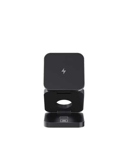 Caricabatterie pieghevole 3-in-1