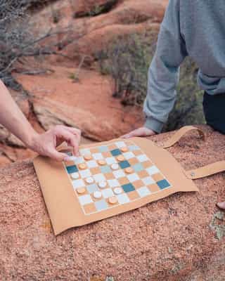 Backgammon and Checkers Foldable Game