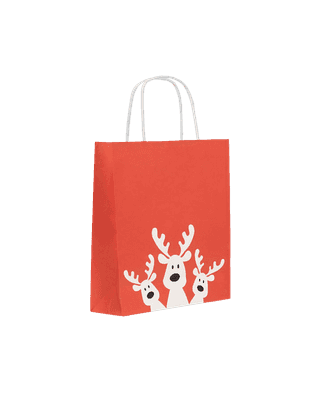Small Reindeer Paper Bag