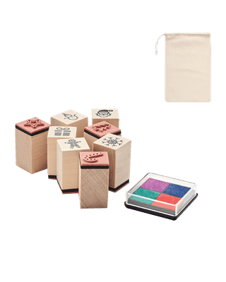 Wooden Christmas Stamps
