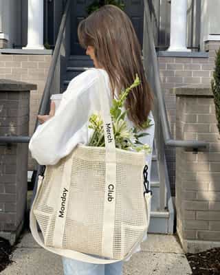Mesh Shopper Tote