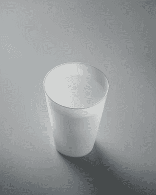 Reusable 300ml Frosted Cup