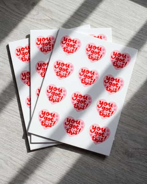 Singles on sheet