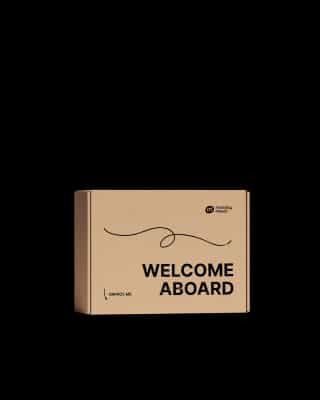 Gestempelde verzenddoos