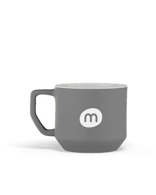 Taza compacta de cerámica