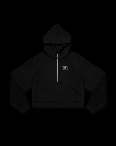 Lululemon sweat à capuche à demi-zip pour femme