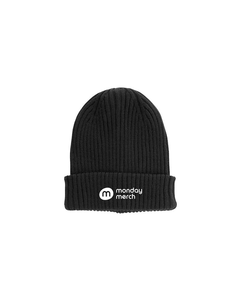 doppelt gestrickte Rippenmütze