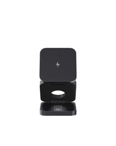 Caricabatterie pieghevole 3-in-1